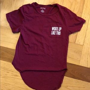 T shirt woke up like this by on fire GUC
